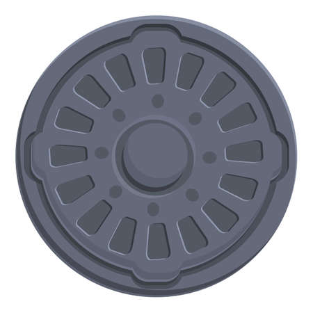 Obsolete manhole icon, cartoon styleのイラスト素材