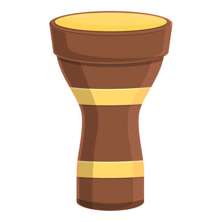 Drum african icon, cartoon styleのイラスト素材