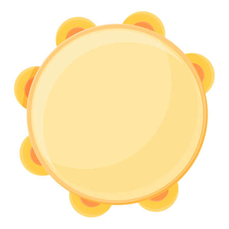 Tambourine brazil icon, cartoon styleのイラスト素材