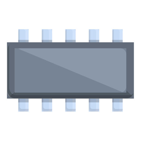 Card resistor icon, cartoon styleのイラスト素材