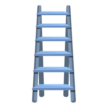 Tall ladder icon, cartoon styleのイラスト素材