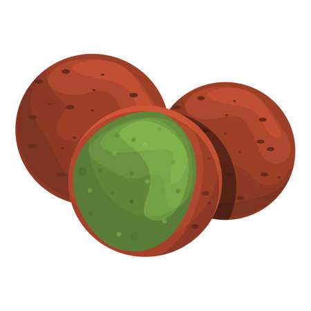 Tasty falafel icon, cartoon styleのイラスト素材