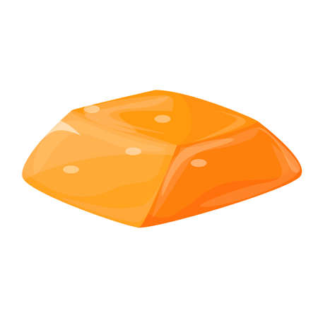 Candy salted caramel icon, cartoon styleのイラスト素材