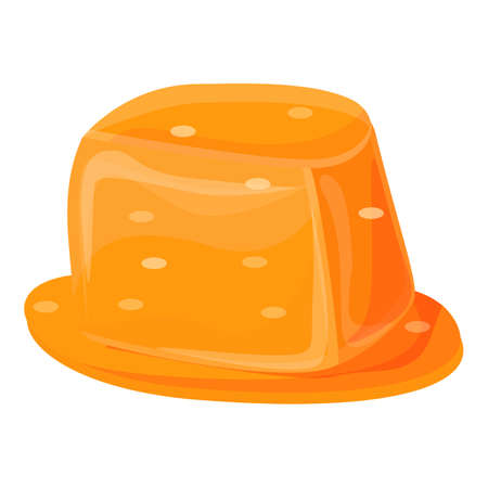 Sweet salted caramel icon, cartoon styleのイラスト素材
