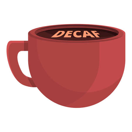 Decaf cup icon, cartoon styleのイラスト素材