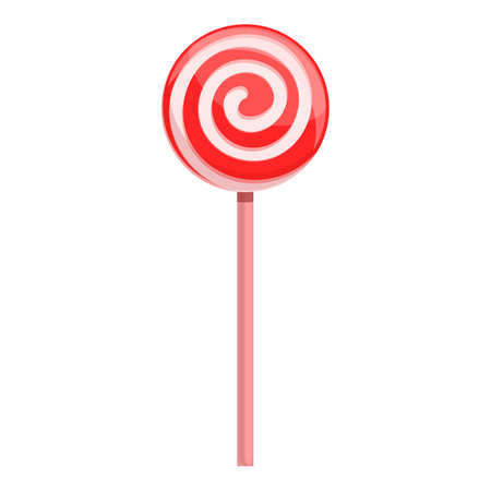 Santa lollipop icon, cartoon styleのイラスト素材