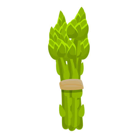 Asparagus bunch icon, cartoon styleのイラスト素材