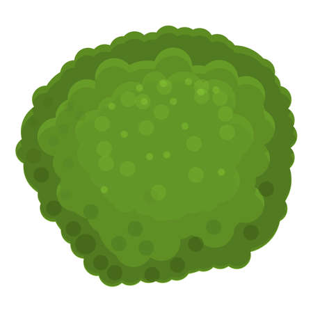 Green broccoli icon, cartoon styleのイラスト素材