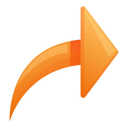 Repost arrow icon, cartoon styleのイラスト素材