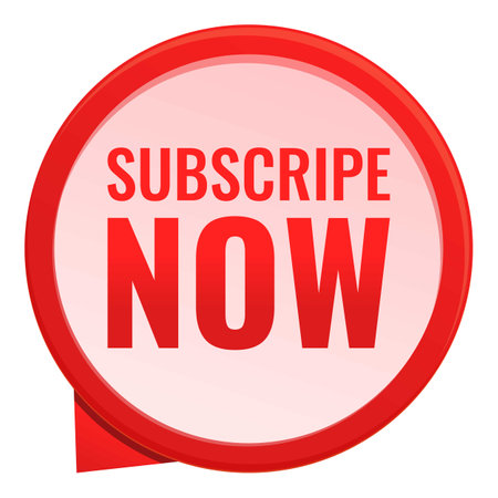 Subscribe now icon, cartoon styleのイラスト素材