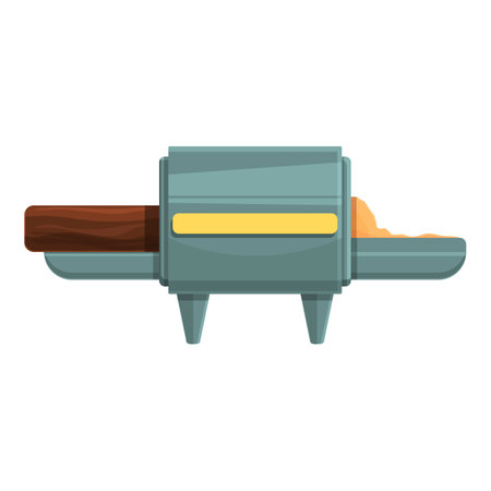 Industrial paper production icon, cartoon styleのイラスト素材