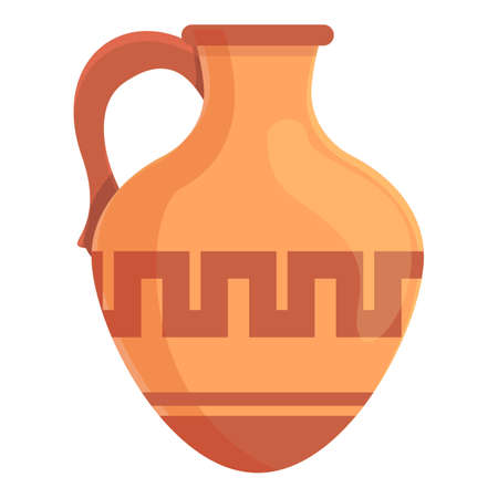 Amphora icon, cartoon styleのイラスト素材