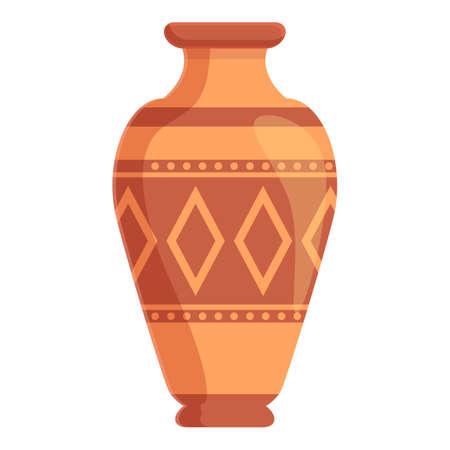Amphora crusted icon, cartoon styleのイラスト素材