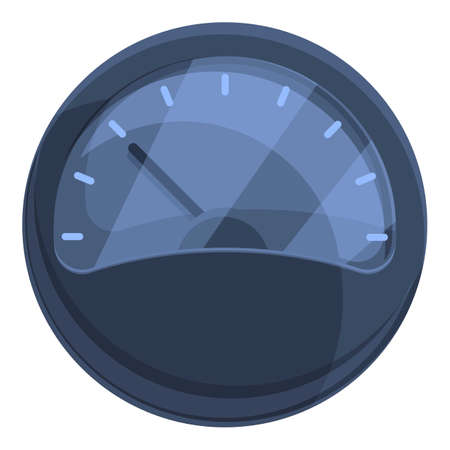 Car gauge icon. Cartoon of Car gauge vector icon for web design isolated on white backgroundのイラスト素材