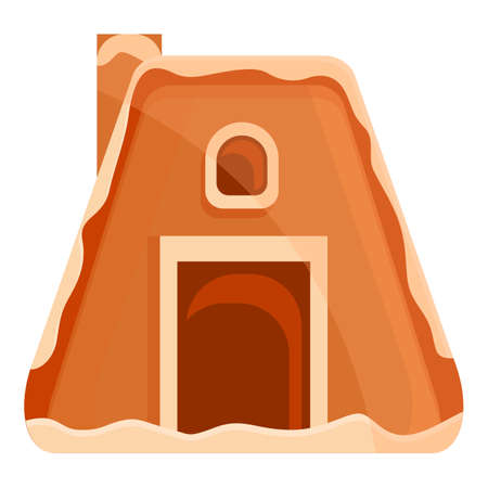 Dessert gingerbread icon. Cartoon of dessert gingerbread vector icon for web design isolated on white backgroundのイラスト素材
