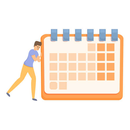 Control time management icon. Cartoon of Control time management vector icon for web design isolated on white backgroundのイラスト素材