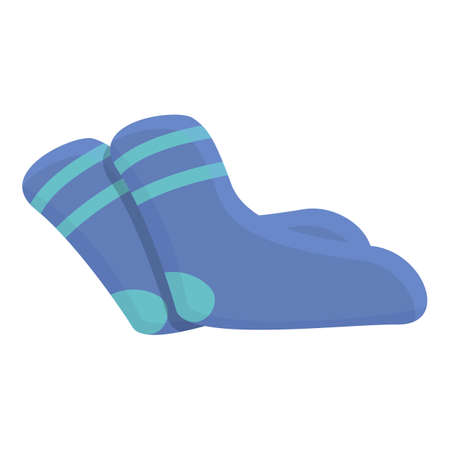 Kids socks donation icon. Cartoon of Kids socks donation vector icon for web design isolated on white backgroundのイラスト素材