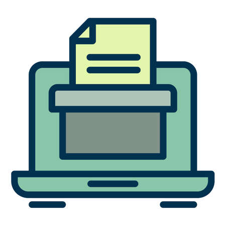 Result online vote icon. Outline Result online vote vector icon for web design isolated on white backgroundのイラスト素材