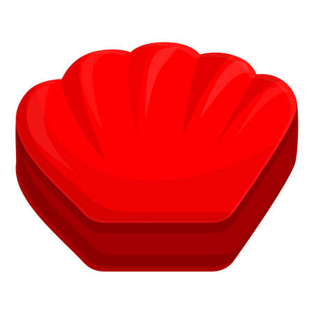 Biscuit mold icon. Cartoon of biscuit mold vector icon for web design isolated on white backgroundのイラスト素材