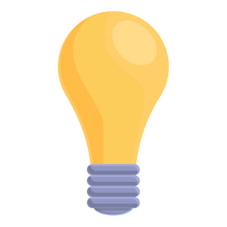 Idea bulb icon. Cartoon of Idea bulb vector icon for web design isolated on white backgroundのイラスト素材