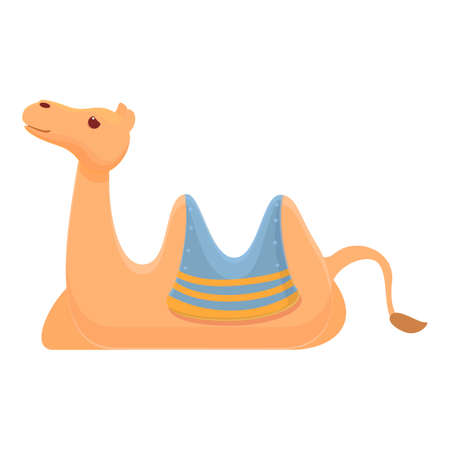 Relax camel icon. Cartoon of Relax camel vector icon for web design isolated on white backgroundのイラスト素材