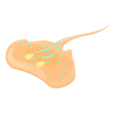 Tropical stingray icon. Cartoon of Tropical stingray vector icon for web design isolated on white...