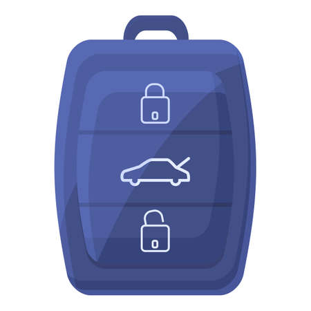 Buy smart car key icon. Cartoon of Buy smart car key vector icon for web design isolated on white backgroundのイラスト素材
