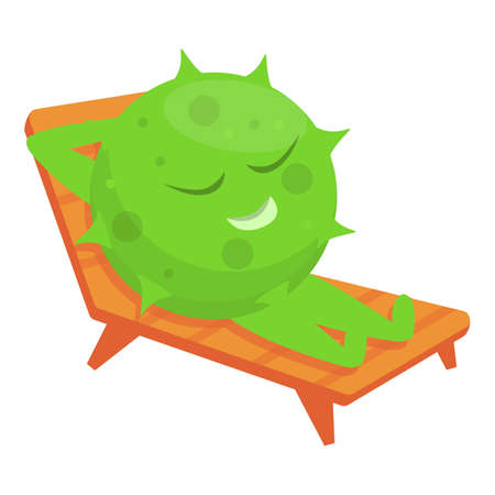 Low antibiotic resistance icon. Cartoon of Low antibiotic resistance vector icon for web design isolated on white backgroundのイラスト素材