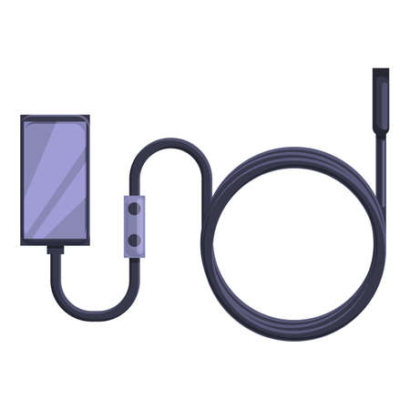 Modern endoscope icon. Cartoon of Modern endoscope vector icon for web design isolated on white backgroundのイラスト素材