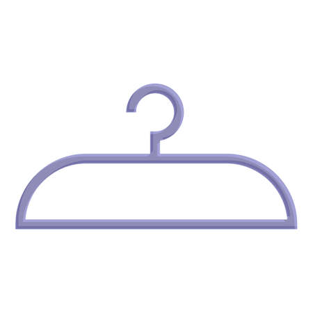 Clothes hanger icon. Cartoon of Clothes hanger vector icon for web design isolated on white backgroundのイラスト素材