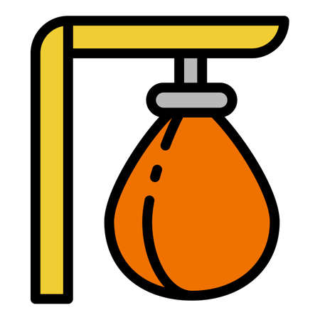 Boxing pear icon. Outline Boxing pear vector icon for web design isolated on white backgroundのイラスト素材