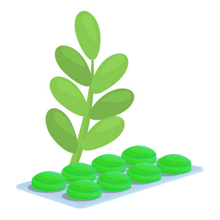 Mentol cough drops icon. Cartoon of Mentol cough drops vector icon for web design isolated on white backgroundのイラスト素材