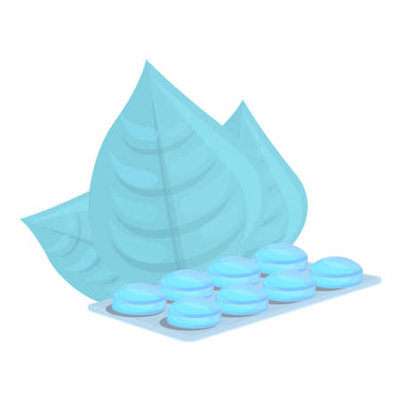 Ice cough drops icon. Cartoon of Ice cough drops vector icon for web design isolated on white backgroundのイラスト素材