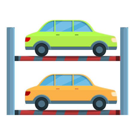 Paid parking icon. Cartoon of Paid parking vector icon for web design isolated on white backgroundのイラスト素材