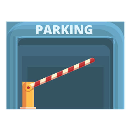 Subterranean paid parking icon. Cartoon of Subterranean paid parking vector icon for web design isolated on white backgroundのイラスト素材