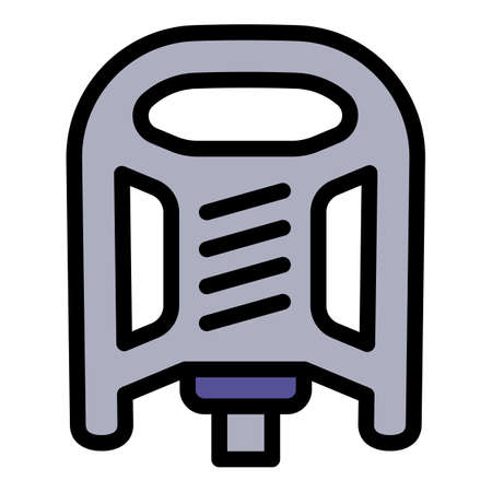 Bike pedal icon. Outline Bike pedal vector icon for web design isolated on white backgroundのイラスト素材