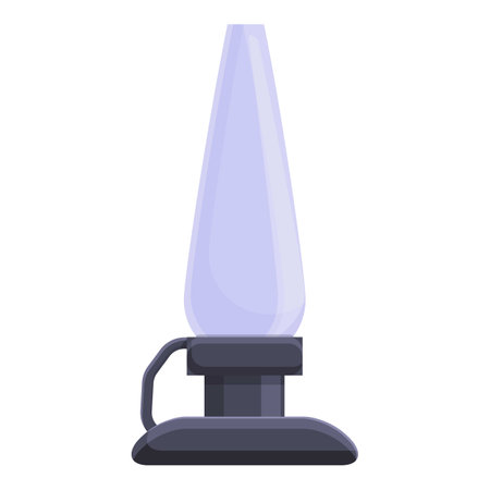 Kerosene lamp icon. Cartoon and flat of Kerosene lamp vector icon for web design isolated on white backgroundのイラスト素材
