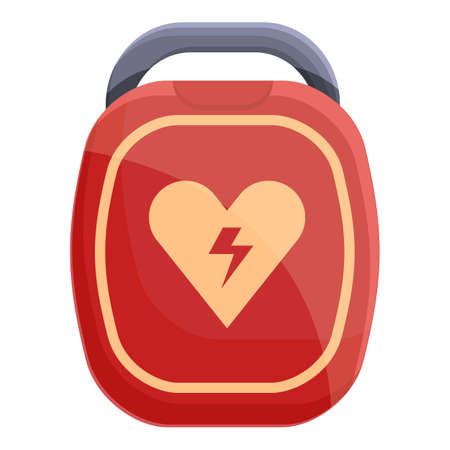 Hypertension defibrillator icon. Cartoon of Hypertension defibrillator vector icon for web design isolated on white backgroundのイラスト素材