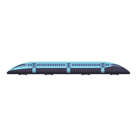 Express train icon. Cartoon of Express train vector icon for web design isolated on white backgroundのイラスト素材