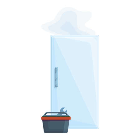 Tools refrigerator repair icon. Cartoon of Tools refrigerator repair vector icon for web design isolated on white backgroundのイラスト素材