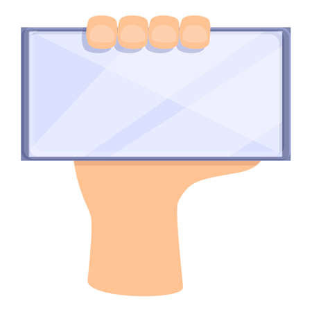 Screen smartphone icon. Cartoon of Screen smartphone vector icon for web design isolated on white backgroundのイラスト素材