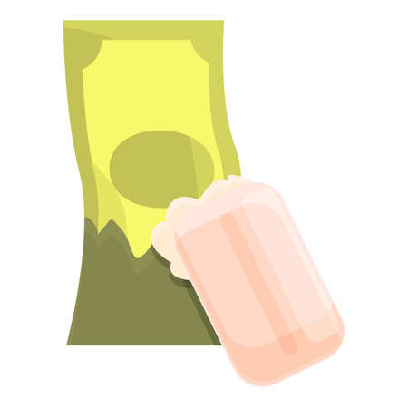 Wash soap anti-money laundry icon. Cartoon of Wash soap anti-money laundry vector icon for web design isolated on white backgroundのイラスト素材