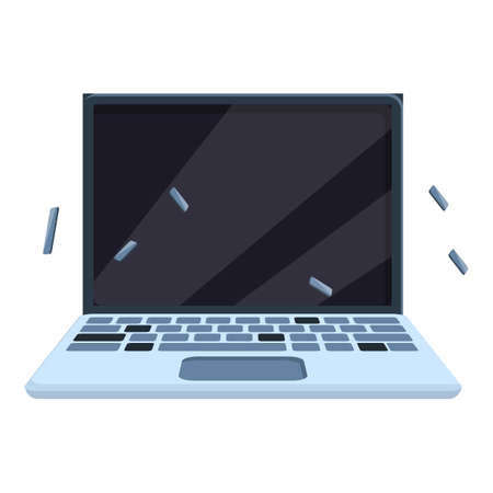 Keyboard laptop repair icon. Cartoon of Keyboard laptop repair vector icon for web design isolated on white backgroundのイラスト素材