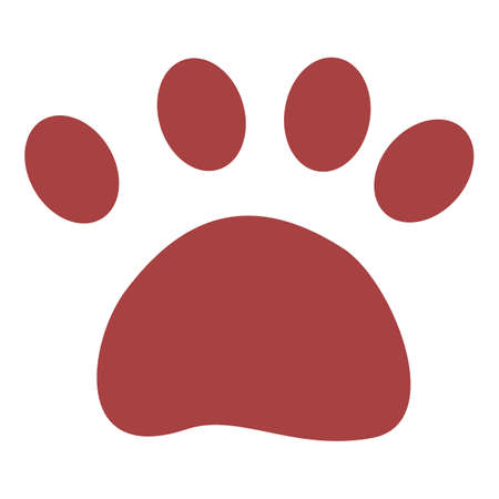 Bear trail icon. Cartoon of Bear trail vector icon for web design isolated on white backgroundのイラスト素材