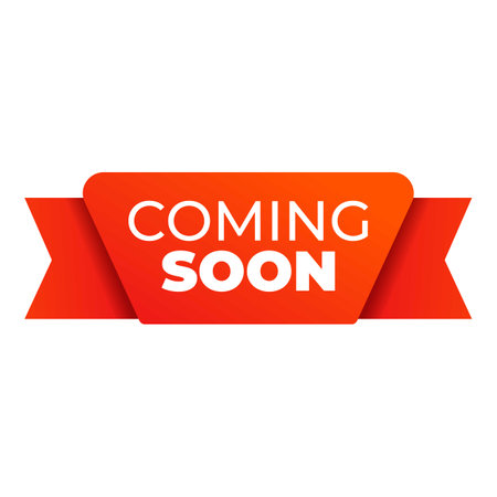 Coming soon sign icon. Cartoon of Coming soon sign vector icon for web design isolated on white backgroundのイラスト素材