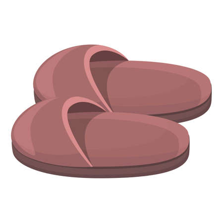 Old slippers icon. Cartoon of Old slippers vector icon for web design isolated on white backgroundのイラスト素材