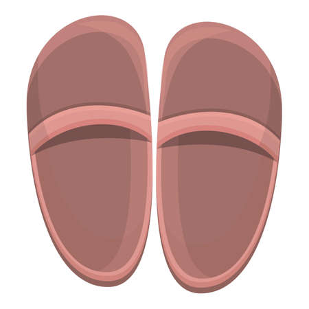 Men slippers icon. Cartoon of Men slippers vector icon for web design isolated on white backgroundのイラスト素材