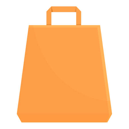 Food bag icon. Cartoon of Food bag vector icon for web design isolated on white backgroundのイラスト素材