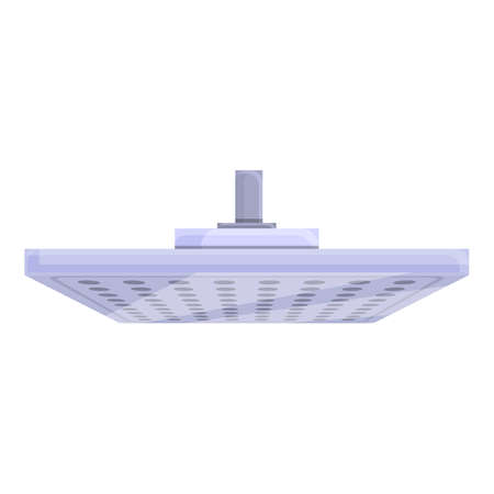 Mounted technical shower icon. Cartoon of Mounted technical shower vector icon for web design isolated on white backgroundのイラスト素材