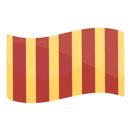 Beach towel icon. Cartoon of Beach towel vector icon for web design isolated on white backgroundのイラスト素材